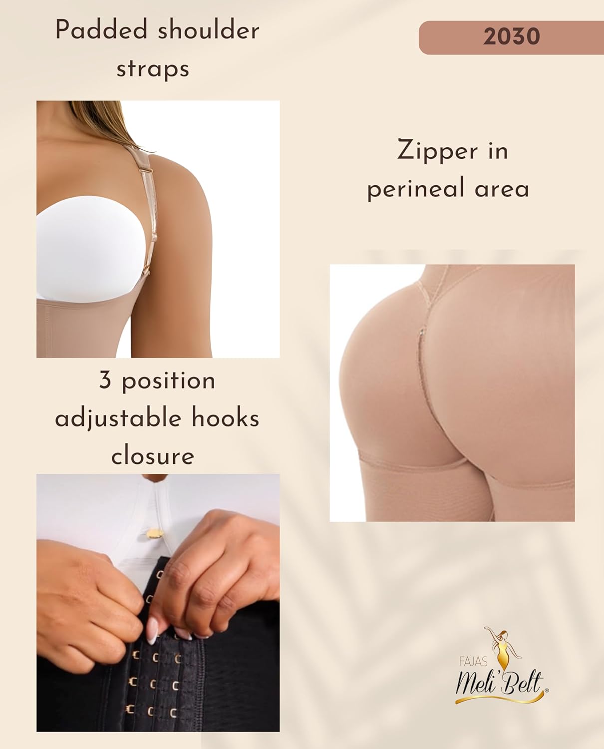 Melibelt 2030 Fajas Colombianas Reductoras Y Moldeadoras shapewear for women tummy control Faja Reloj de Arena - Image 4