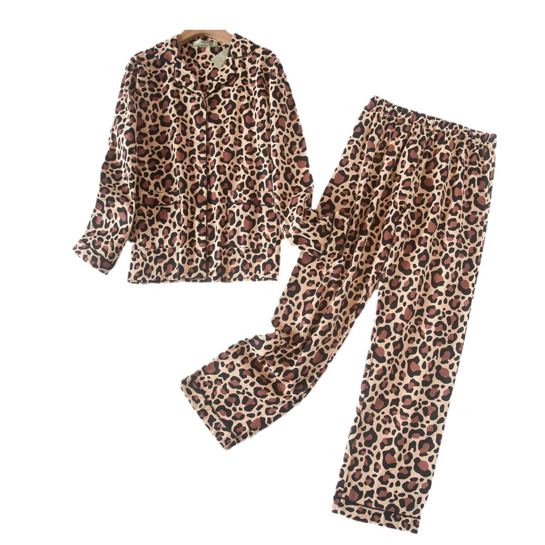 Conjunto de Pijama de Invierno para Mujer,Franela de algodón, Pantalones Largos, Traje para Mujer, Ropa de Dormir, 12 L