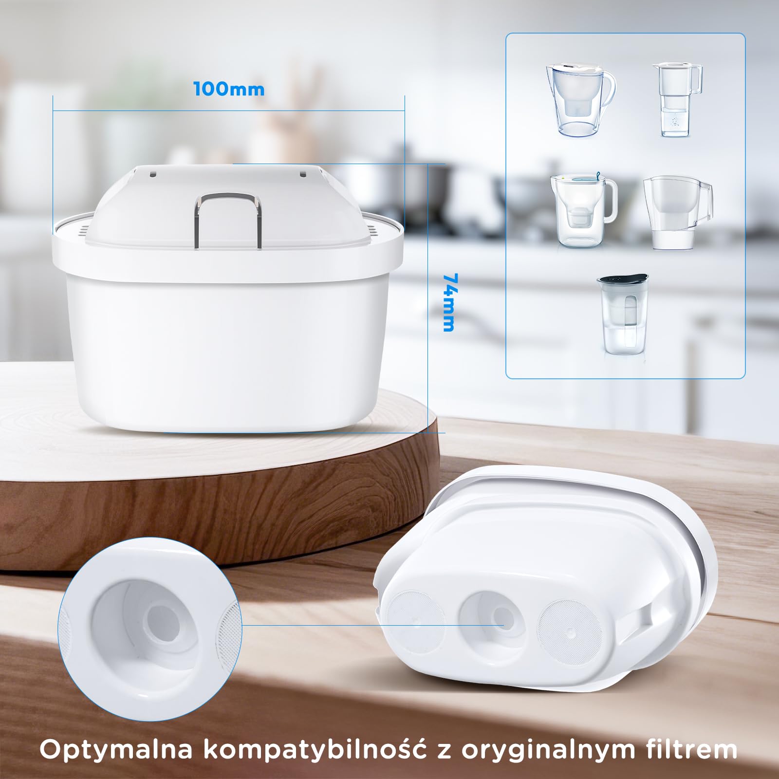 Wkład do filtra wody, zamiennik kompatybilny z BRITA MAXTRA+, Maxtra Plus, Style, Marella, Elemaris (12)