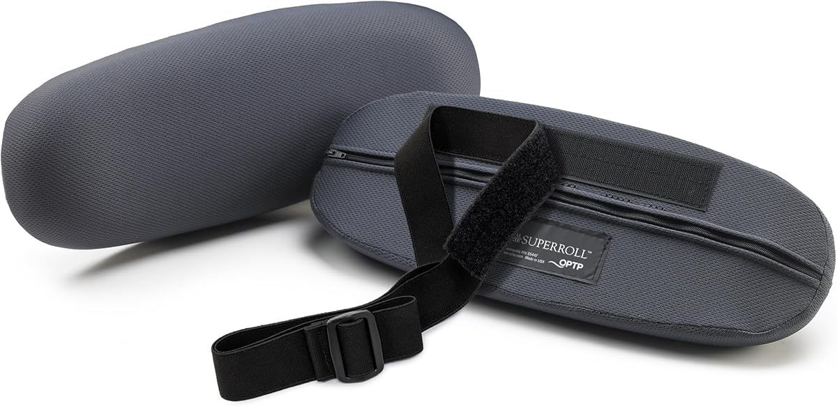 OPTP The Original McKenzie SuperRoll - USA-Made Low Back Lumbar Pillow for Office Chair Lumbar Support, Car Back Support Seat Cushions and Travel. The Preferred Lumbar Cushion by Physical Therapists.