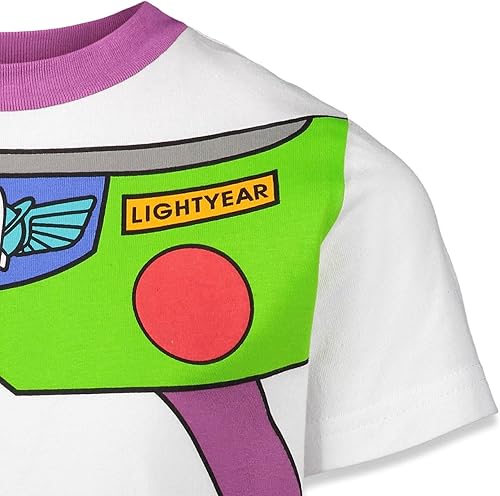 Miniatura 4 de Disney Pixar Toy Story Mickey Mouse Woody Rex Buzz Lightyear Slinky Dog - Paquete de 2 camisetas para niños pequeños y grandes