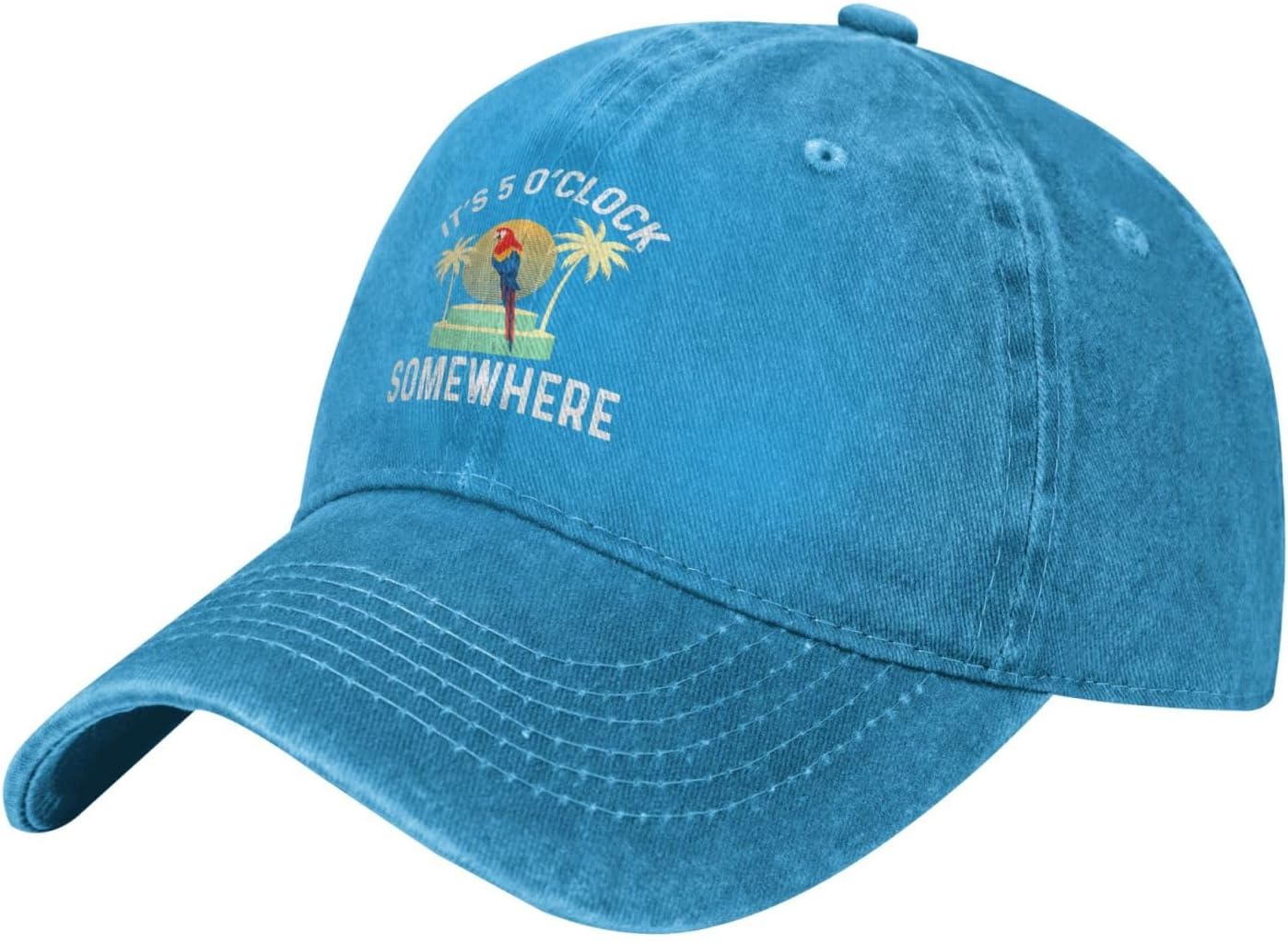 Philysonic 5 Oclock Somewhere Hat It is 5 Oclock Somewhere Hat Women Baseball Cap Fashionable Cap - Image 2