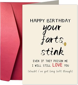 Joycard Funny Birthday Greeting Card with Envelope, Sweet Birthday Card Gift for Boyfriend Him Husband, Grown-Up Humor, Happy Birthday Card. I WILL STILL LOVE YOU