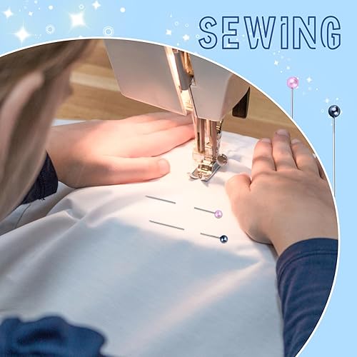 Miniatura 3 de 400 alfileres de ramo de flores, alfileres de ramillete de colores de 2.1 pulgadas, alfileres de costura de perlas de lágrima de 2.1 pulgadas,