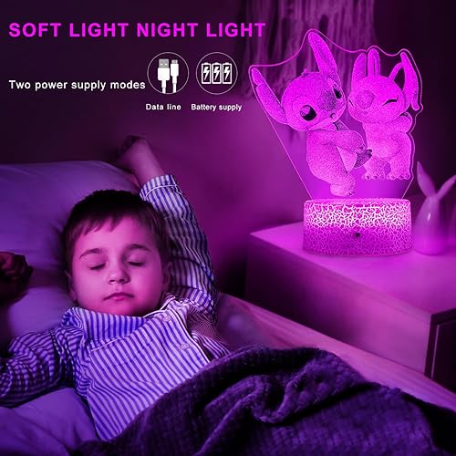 Miniatura 3 de TSKJYLFF Lámpara de puntada, juguetes de puntada LED 3D, control remoto inteligente, luz de puntada de 7 + 16 colores para puntada de Navidad,