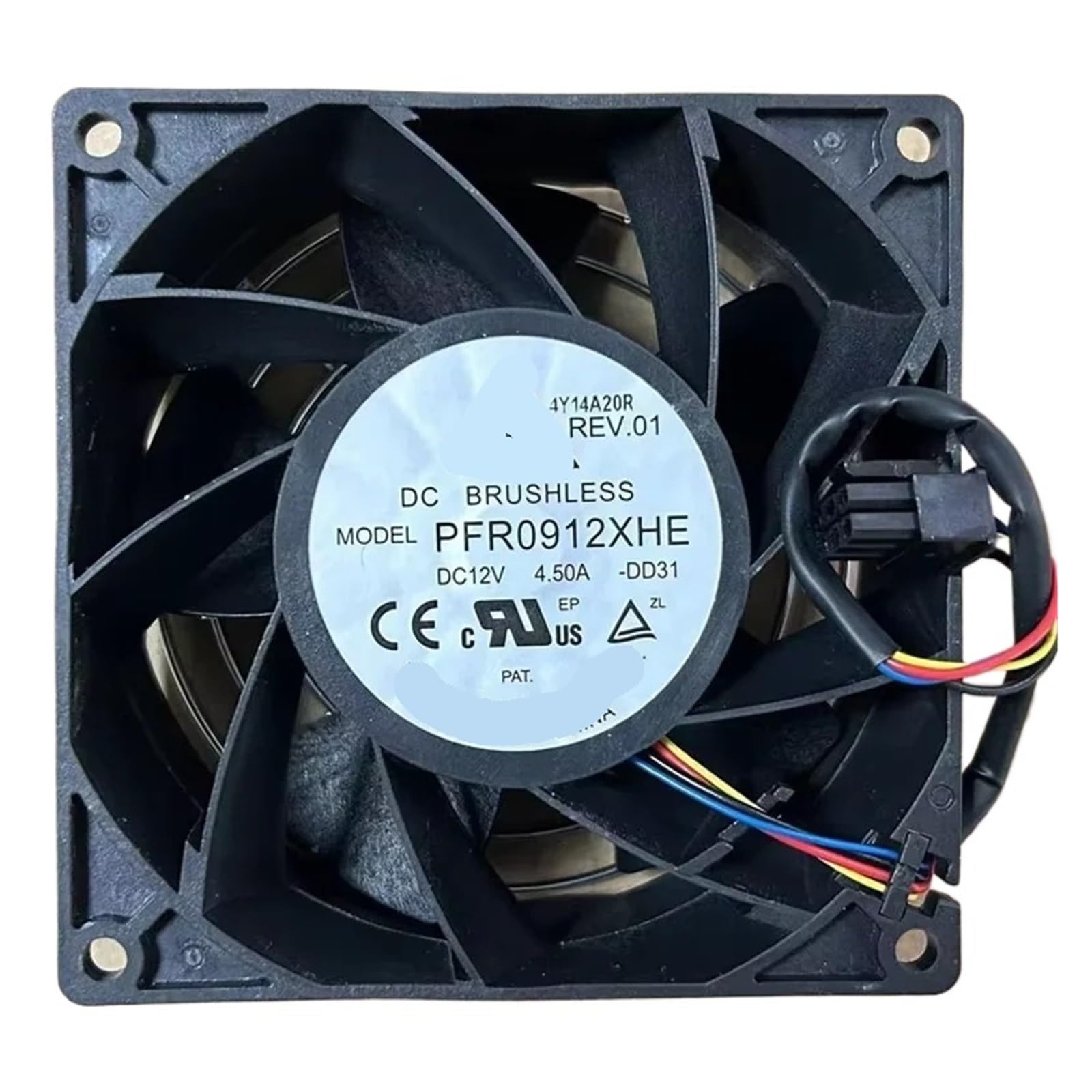 YMUGUEGH PFR0912XHE 9238 12V 4.5A Cooling Fan