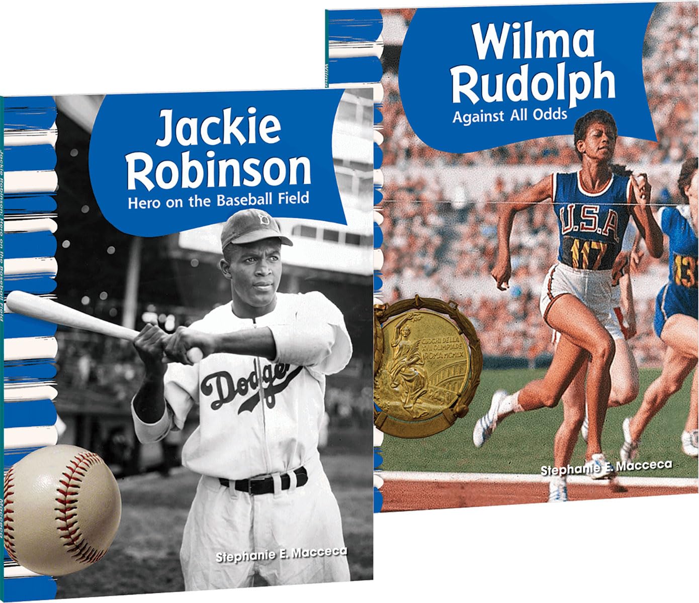 Teacher Created Materials - Primary Source Readers: African American Athletes - 2 Book Set - Grades 1-2 - Guided Reading Level M - O