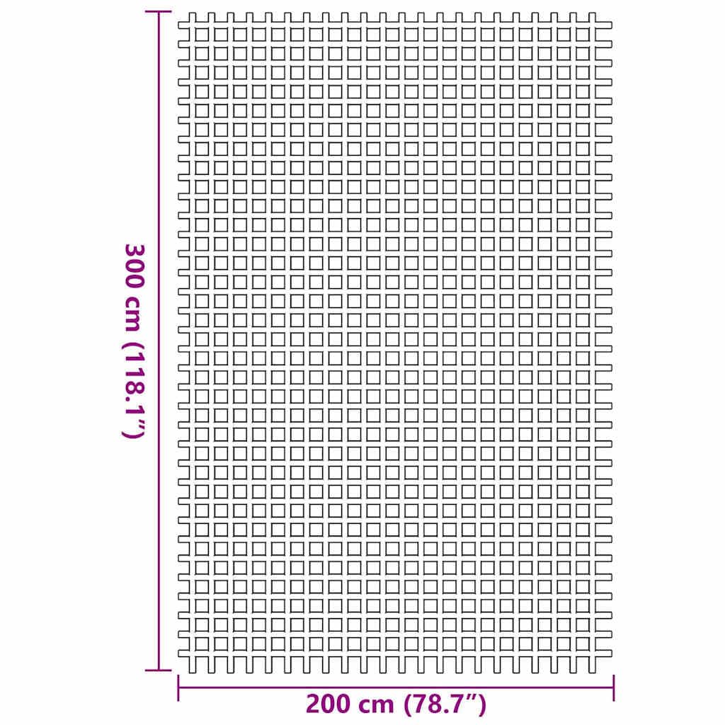 Zeltteppich 300 x 200 cm Grün Polyester Zeltunterlage Campingvorzelt Vorzeltteppich für Outdoor Wohnwagen Markise