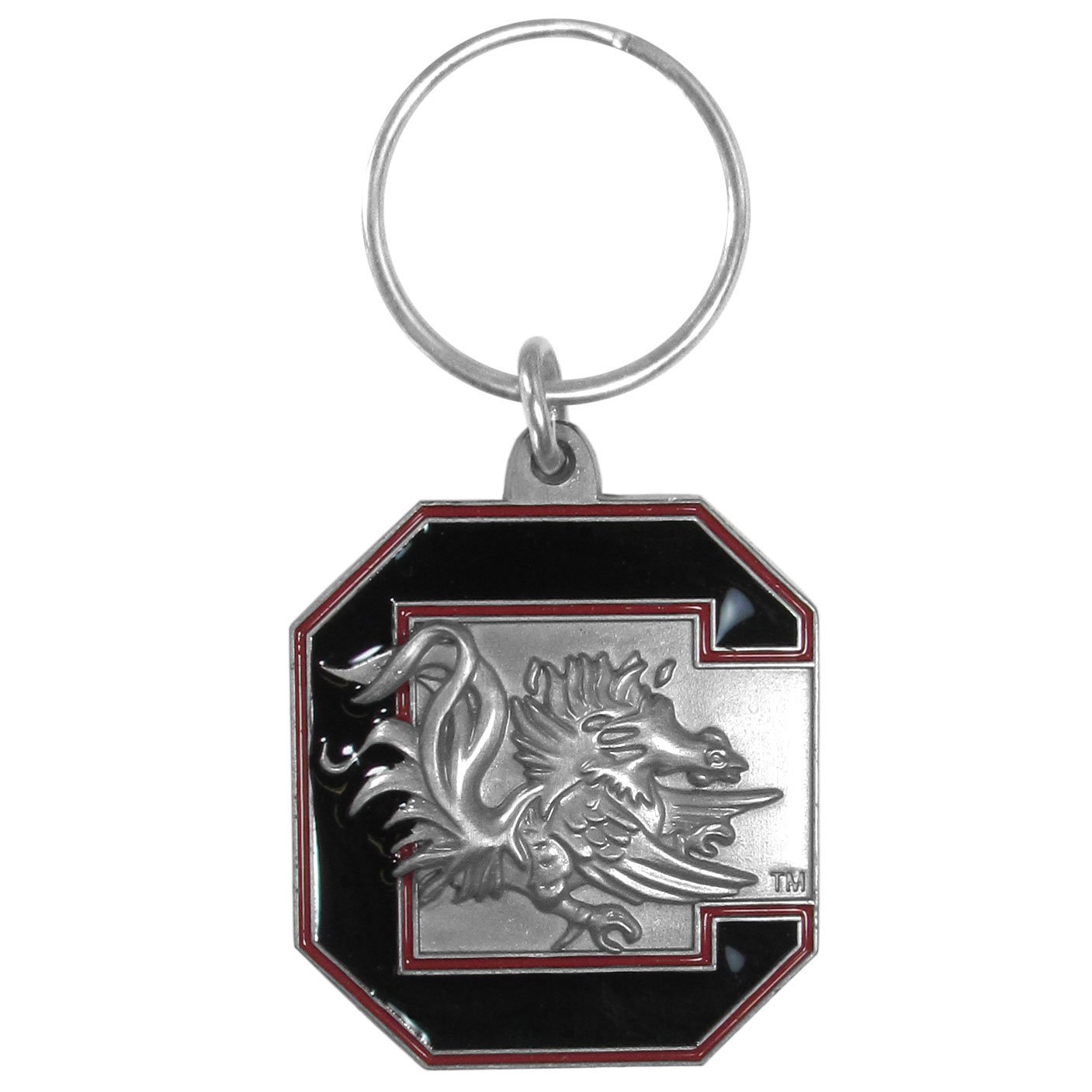 NCAA Siskiyou Sports Fan Shop South Carolina Fighting Gamecocks Carved Metal Key Chain One Size Team Color