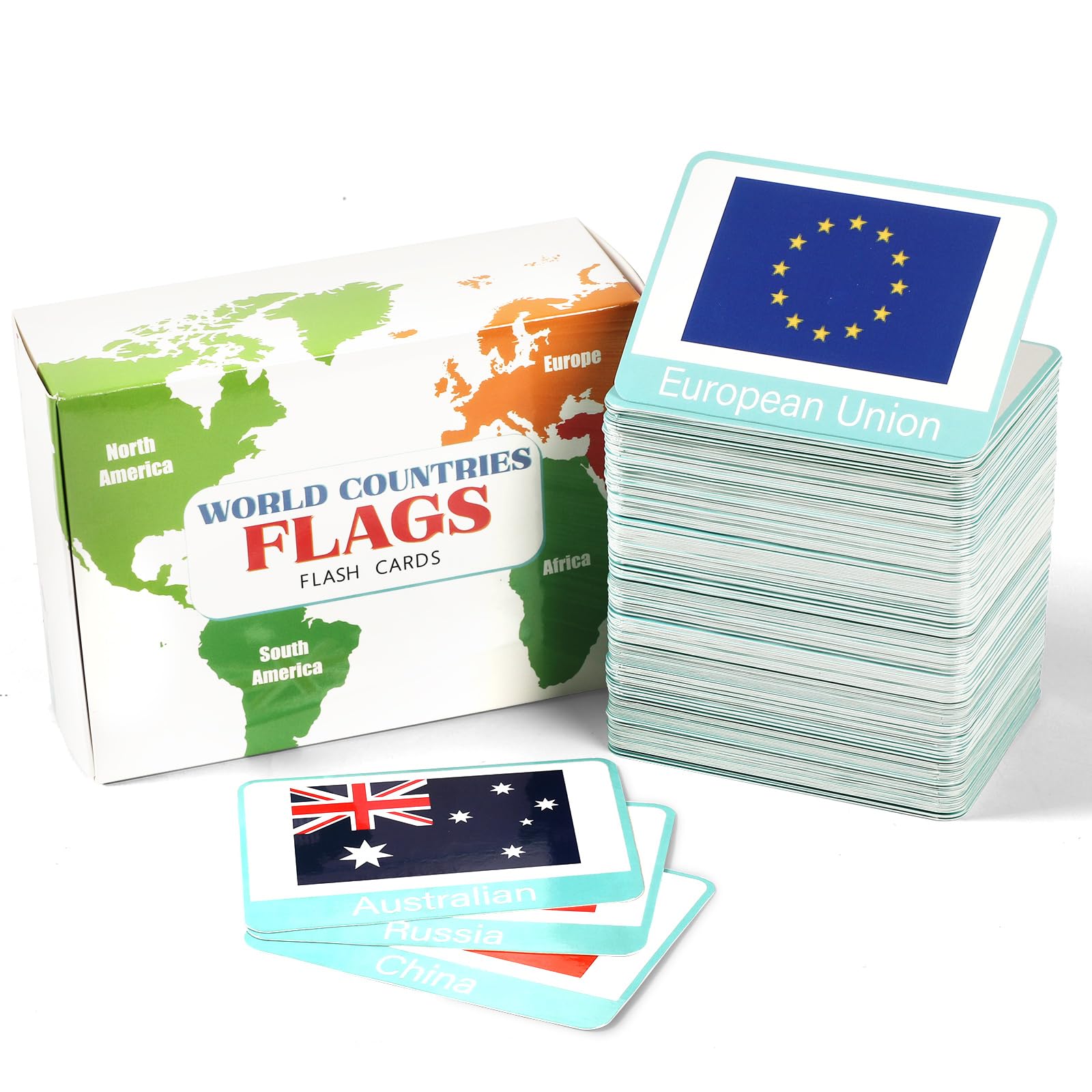 Buy 244PCS Countries of The World s Flash Cards Country Continent