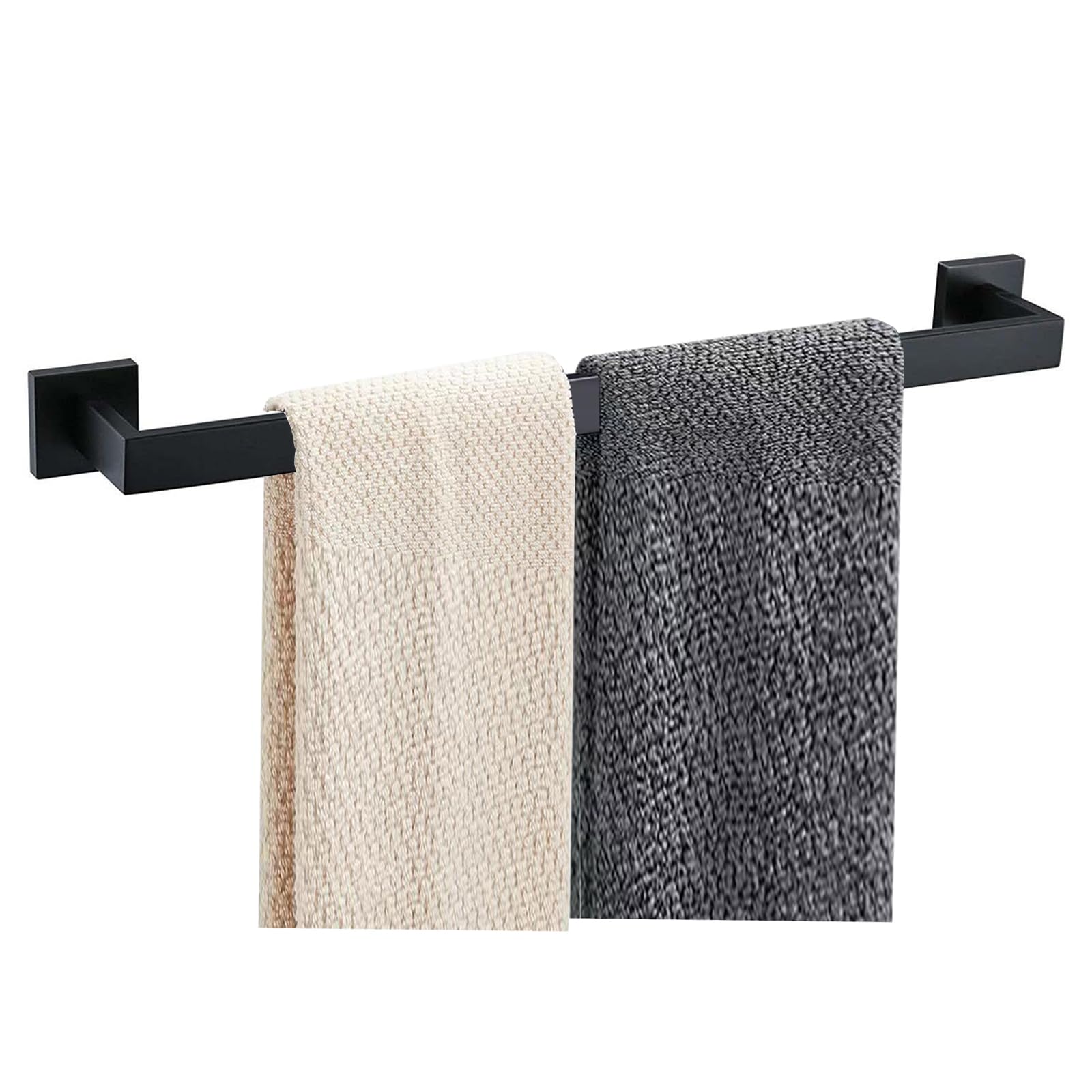 JOPOFI Towel Bar - 23.6 Inch Bathroom Towel Holder - Matte Black Matte Black 1pcs