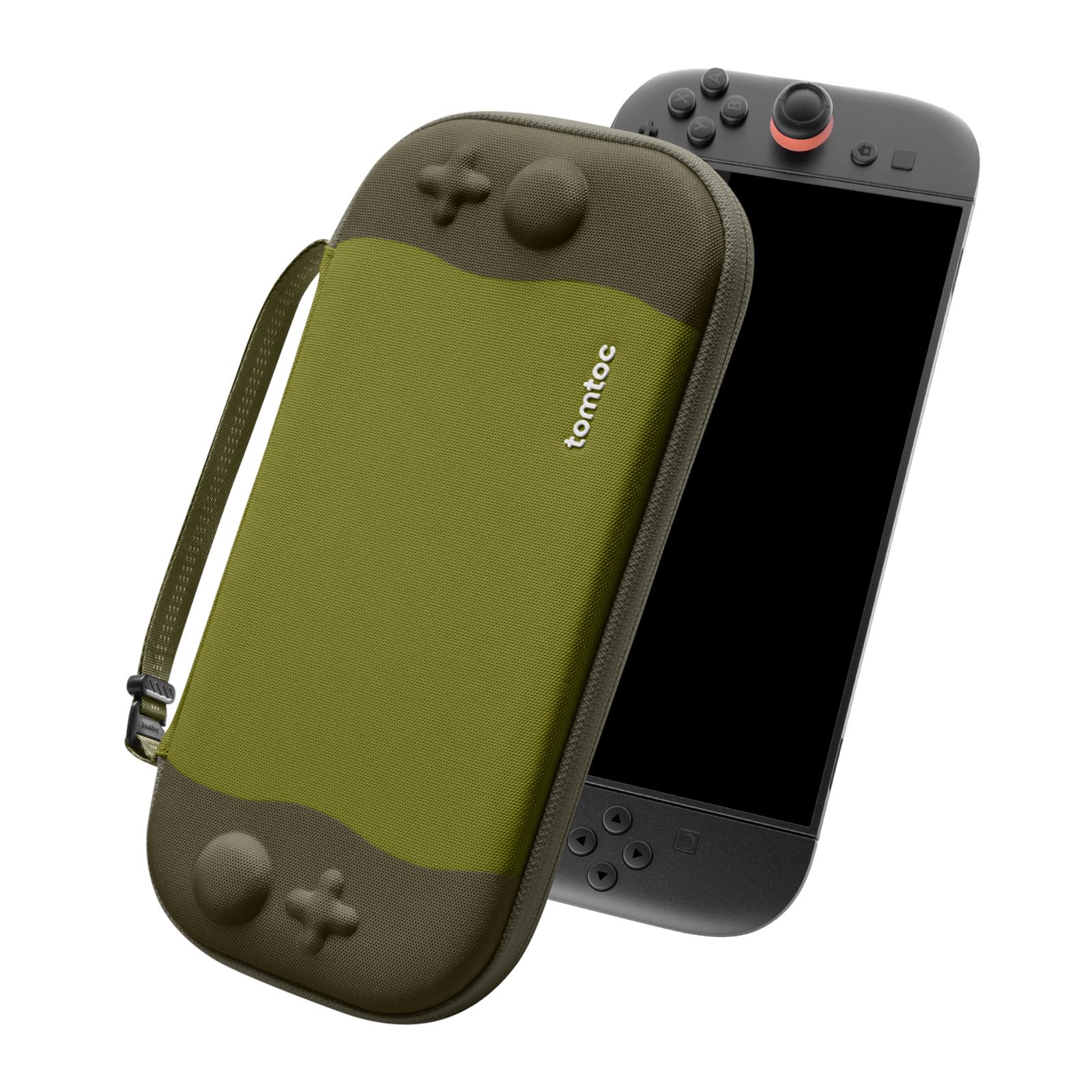 tomtoc Slim Tasche Kompatibel mit Nintendo Switch 2 (2025), Geruchlose Filz Ultradünn Carry Case für Konsole und 12 Spiele, Harte Schutzhülle Tragetasche mit Original-Patent und Militärstandard-Schutz