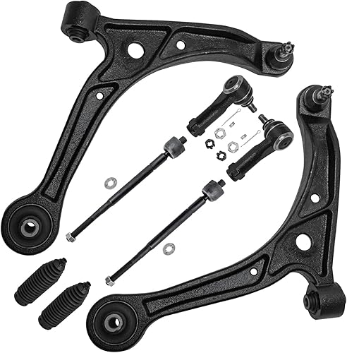 Miniatura 216 de Detroit Axle - Kit de suspensión delantera de 8 piezas para Toyota Sienna 2004-2010, brazos de control inferiores con rótulas interiores exteriores