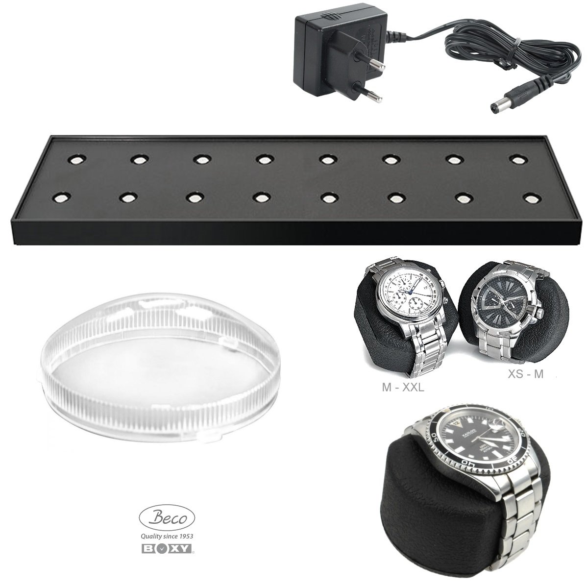 Aparato para dar cuerda BOXY Profesional 4 Base MAX, Relojero Automatico