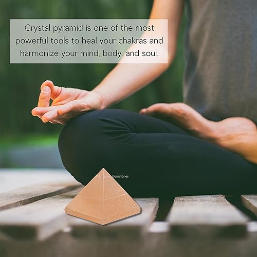 Miniatura 264 de Amazing Gemstone Lapis Lazuli Pyramid Crystal Healing Stones - 2" Great Pyramid Figurine of Natural Stone Pyramid for Meditation, Reiki, Chakra