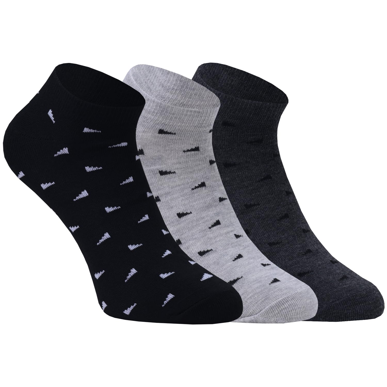 Women's Printed Socks I Combed Cotton Stylish Polka Dot Design with Extra Softness I Odour-Free & Breathable I Comfortable Free Size Sock for Walking Jogging Yoga Office Home Daily Use - 3 Pair-image-7