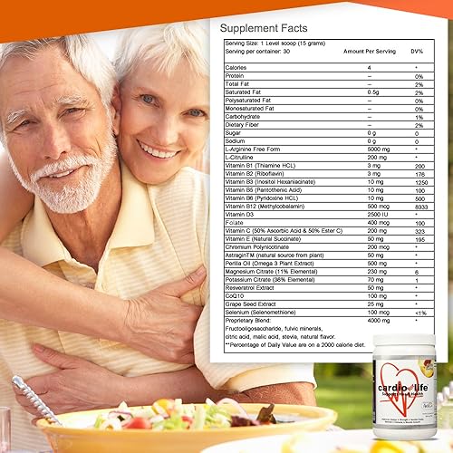 Miniatura 22 de CardioForLife - 16 oz. Polvo con AstraGin - Sabor a Uva