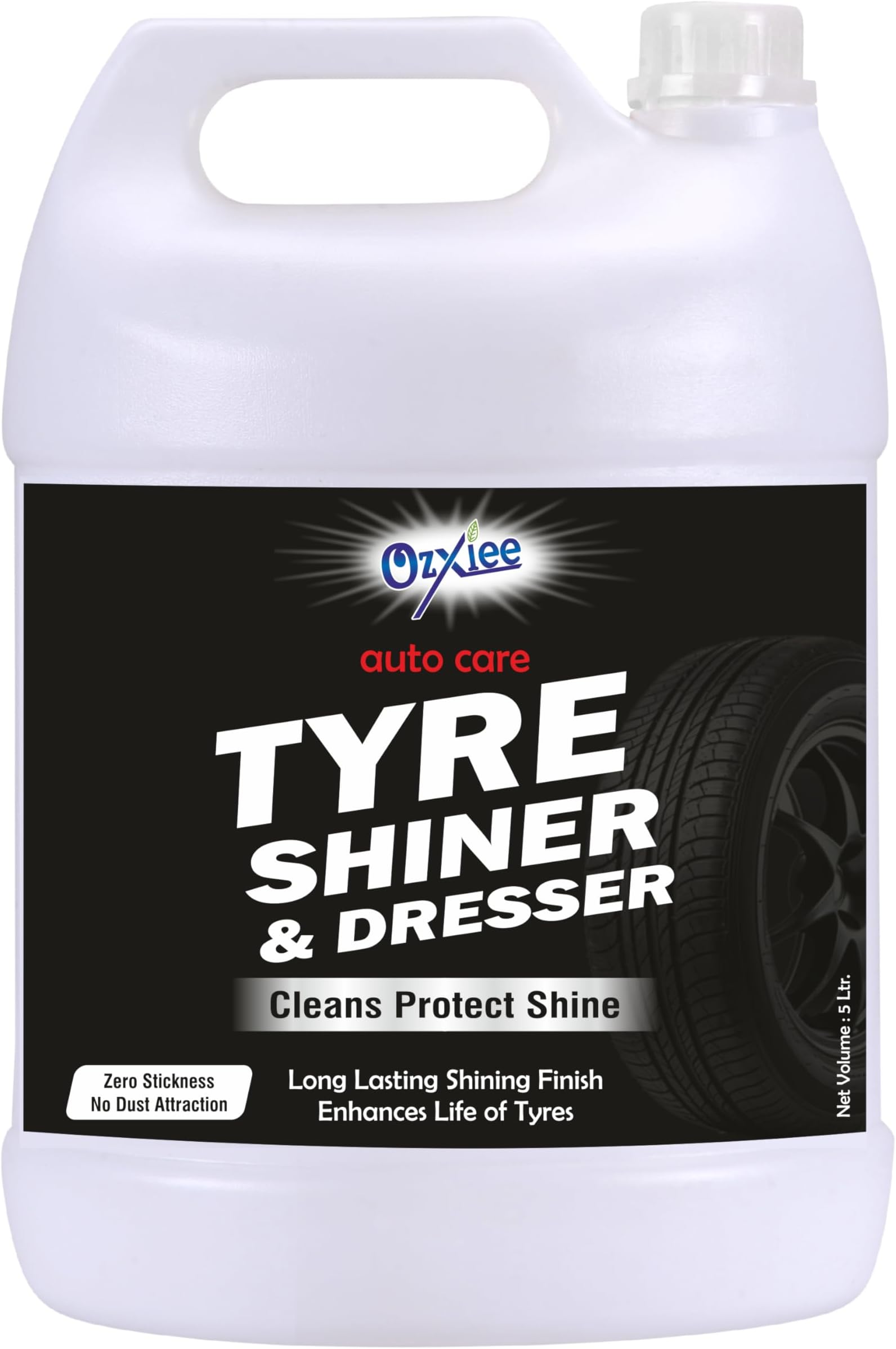 Ozxiee Tyre Polish & Shiner (5 liter) for Car and Bike
