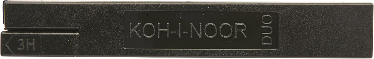 Koh-I-Noor 3H Duette Graphite Lead, 2mm x 120mm, Includes Container, Pack of 2 (2200D.3H)