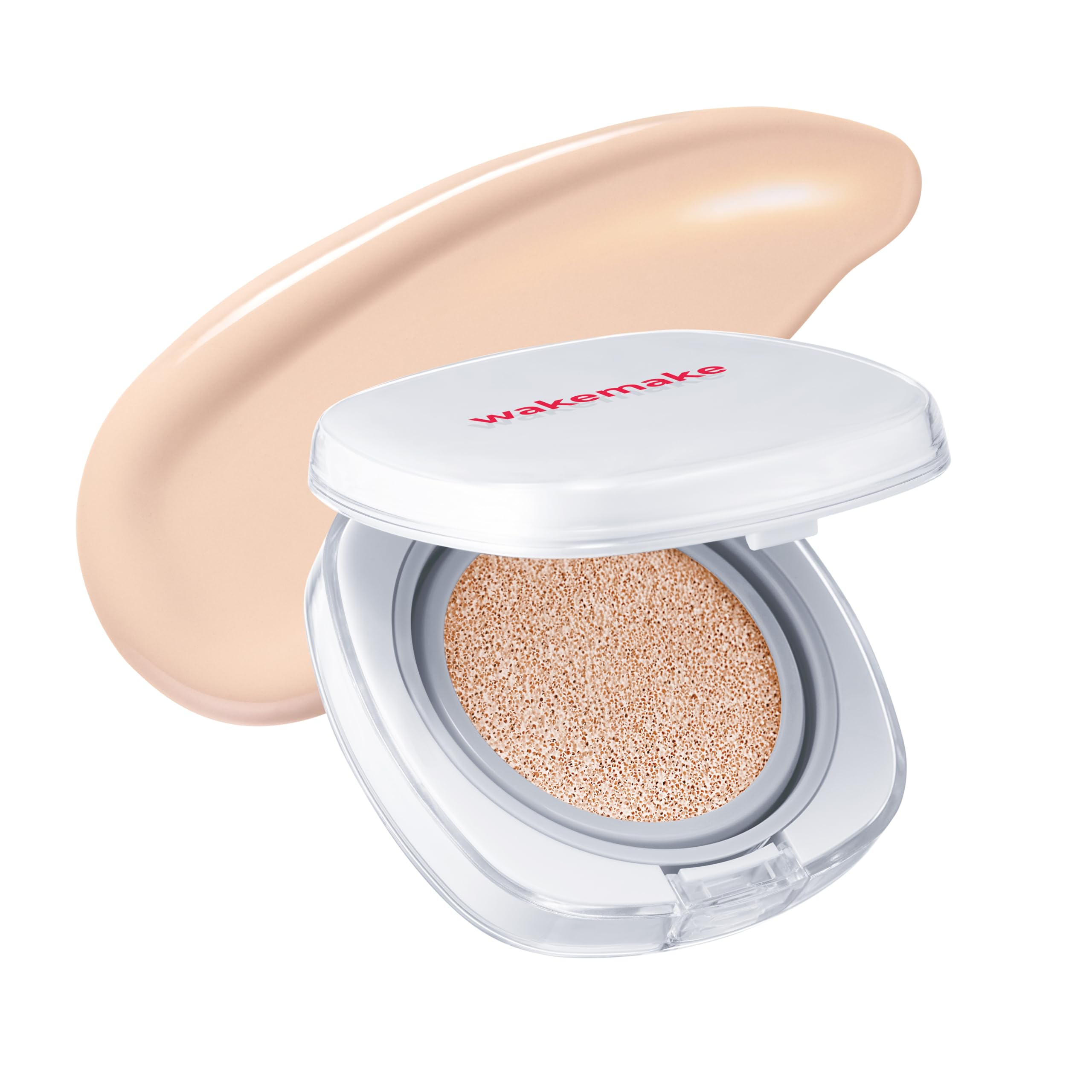 wakemake(ウェイクメイク) シームレスウェア クッションファンデーション(22N ニュートラル) SPF50+ PA+++ セミマット 保湿 ナチュラルカバー 密着 持続力 崩れにくい 人気 韓国コスメ