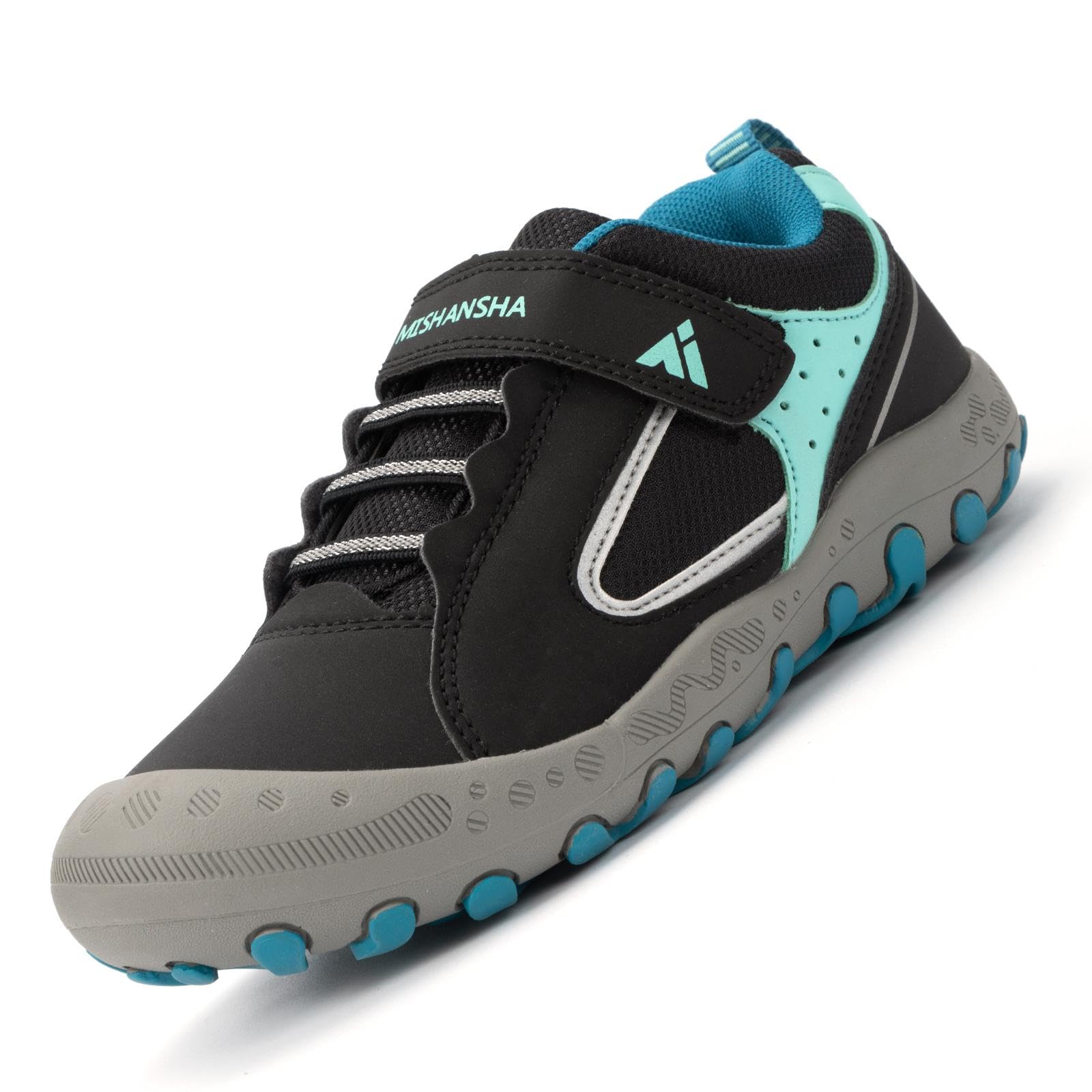 Mishansha Jungen Mädchen Wanderschuhe rutschfest Walkingschuhe Weich Flexibel Stabil Fitnessschuhe Freizeitschuhe für Kinder Sport Schuhe Gr.24-38
