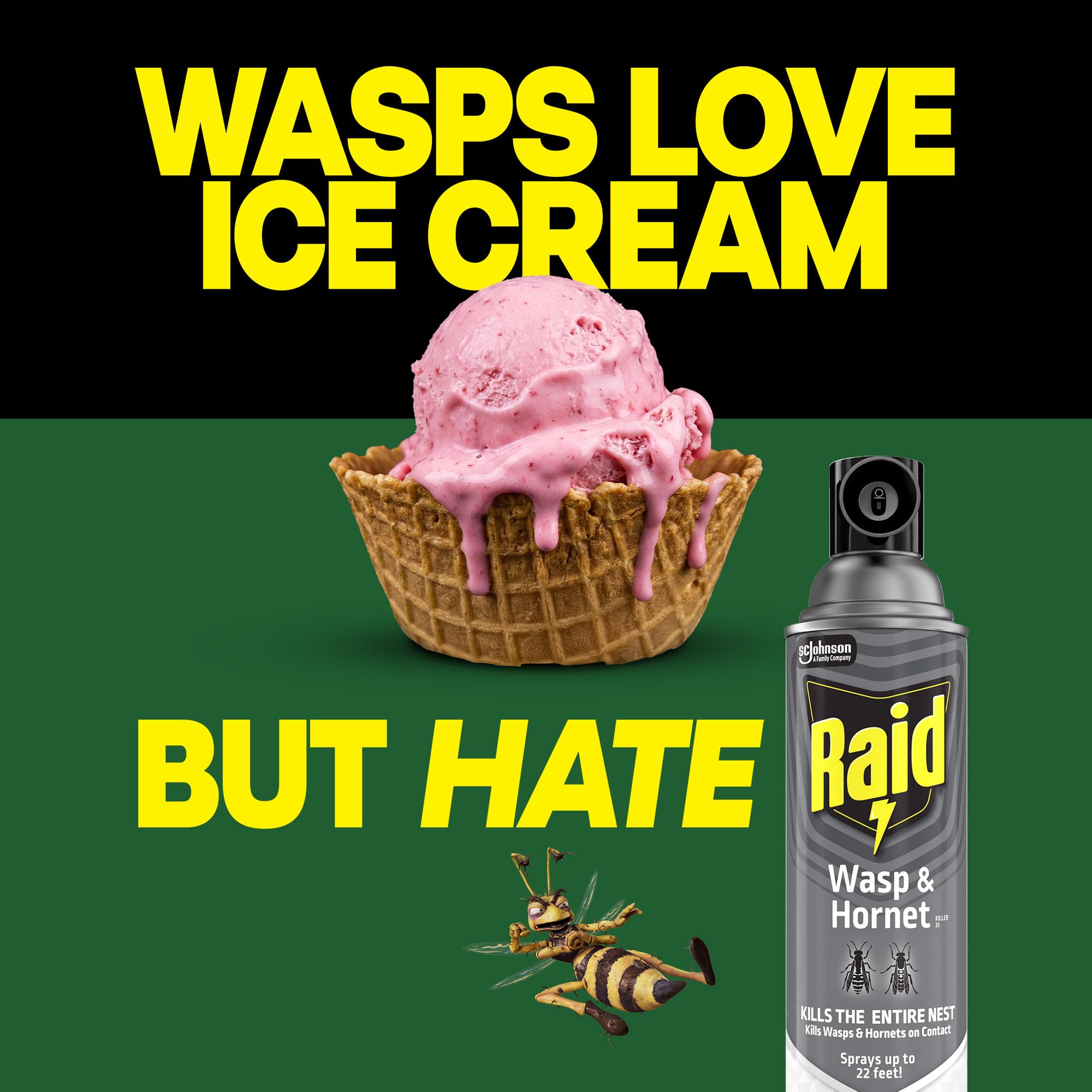 14 oz 2 Count Wasp & Hornet Killer Bug Spray Y7290