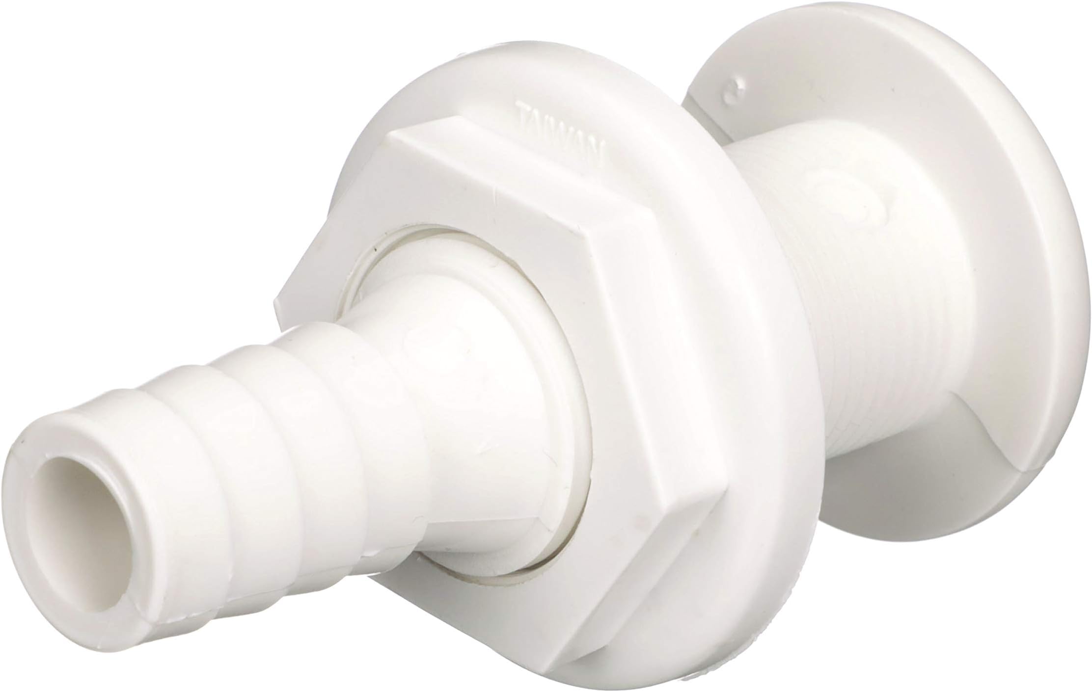 Unisex Adult Through-Hulls Boating Plumbing Fittings, White, One Size US