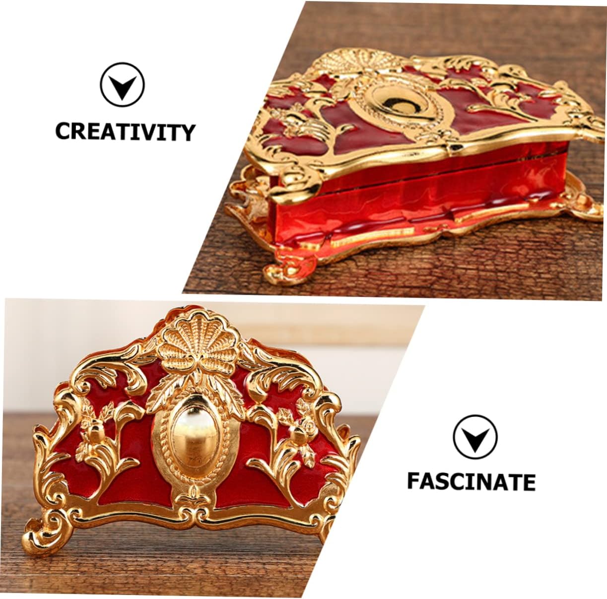 Modern Lucite Napkin Holder Rattan Table Decorative Napkin Storage Holder for Kitchen