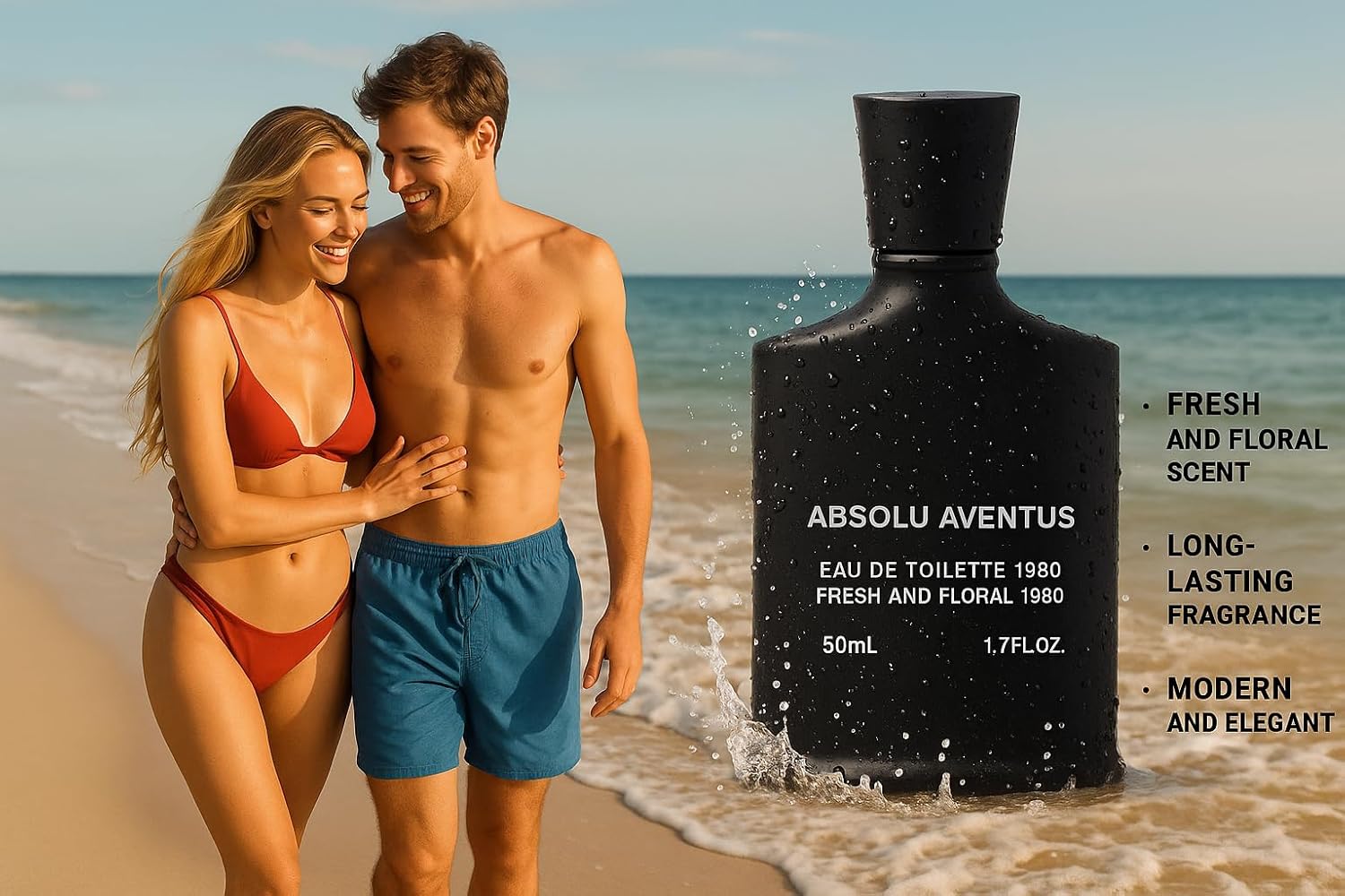 Men's Perfume, Eau de Toilette, Fresh and Floral, Lemon Jasmine Patchouli Cologne for Men, 50ml, 1.7 Fl Oz - Image 3