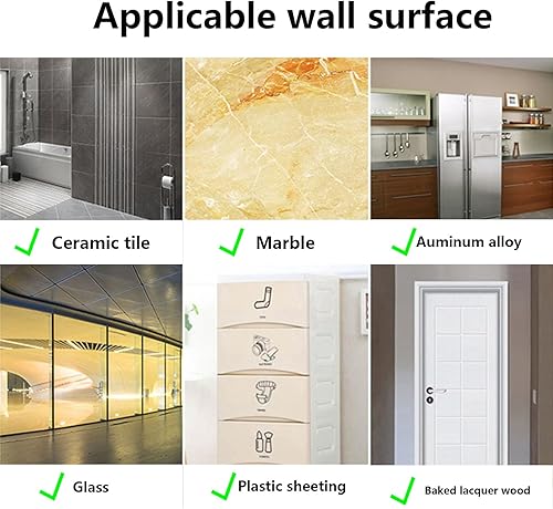 Miniatura 6 de 30 paquetes  Ganchos adhesivos de peso de 44 libras  Ganchos de pared de cocina  30 paquetes resistentes de 44.1 libras (máx.) Perchas adhesivas sin