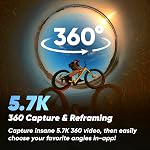 Insta360 X3-360 Camera with 5.7K 360 Active HDR Video, 4K Single-Lens Camera, Waterproof, FlowState Stabilization, 2.29" Touchscreen, AI Editing, for Motorcycle, Wintersports and Vlogging