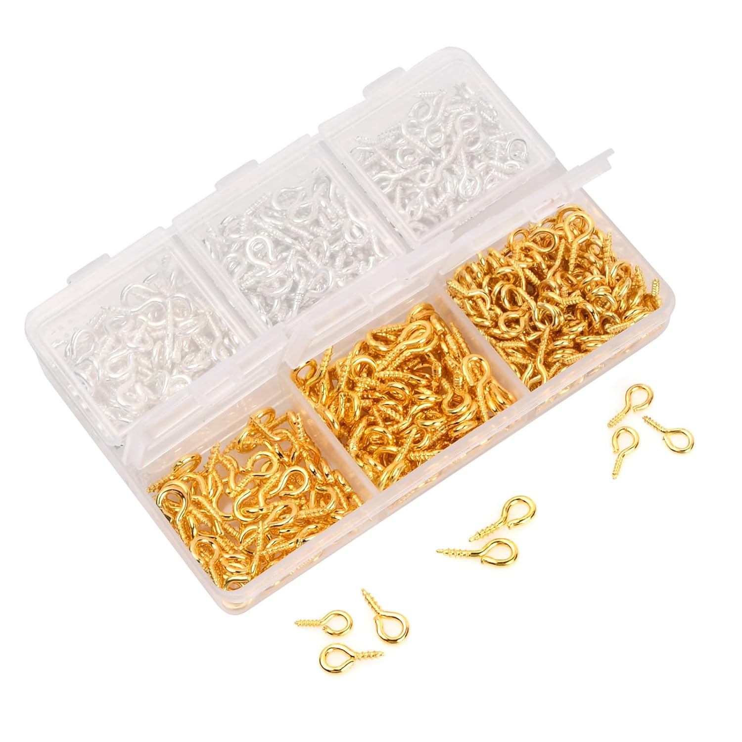 100 Pitons Mini Vis Pour Bijoux – Œillets à Vis – Cuivre – 7 Mm – Fabriqués En Allemagne – DIY Création