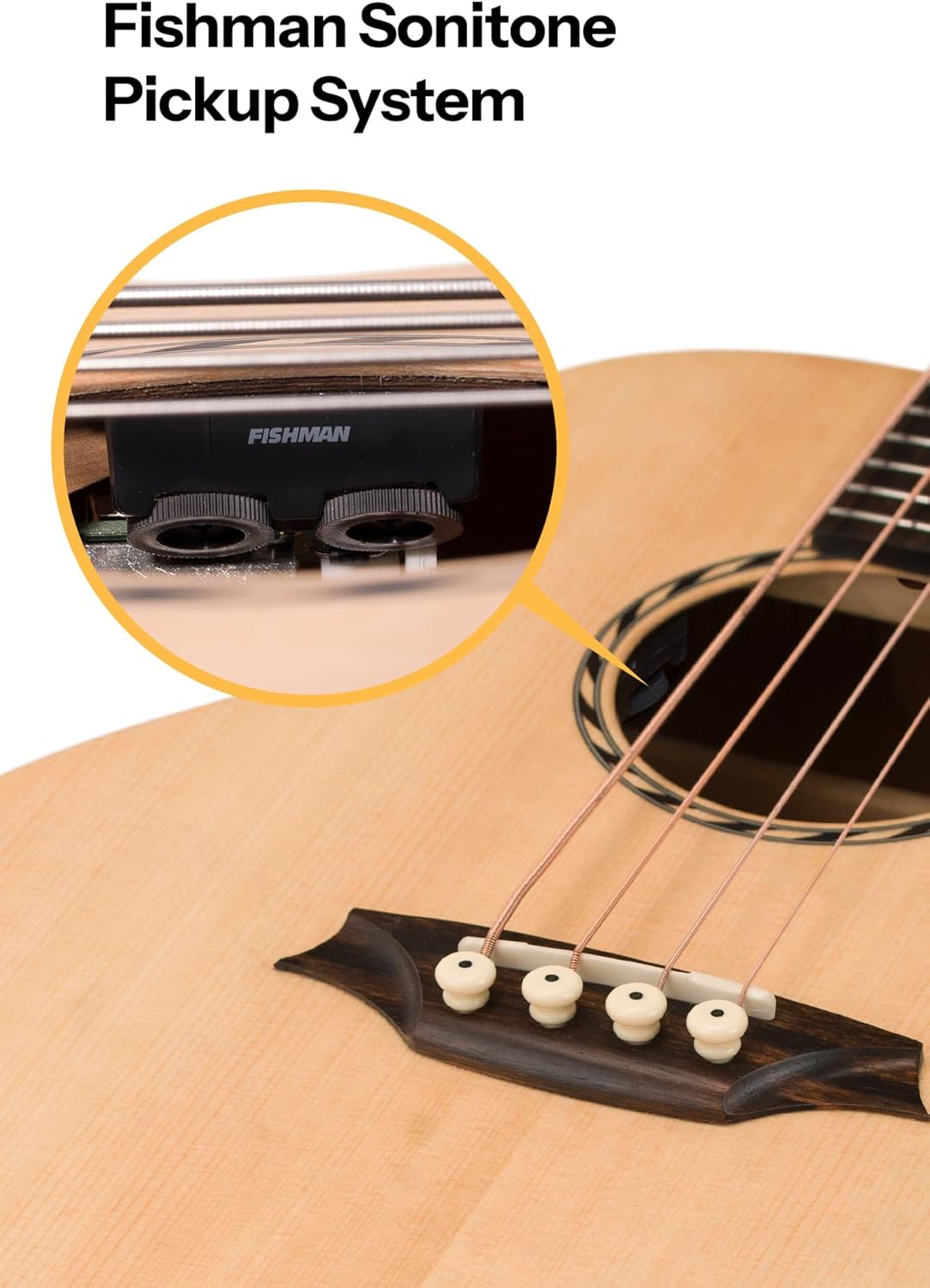 Bromo BAT 8E SG Solid Top Min iJumbo Acoustic Bass Guitar