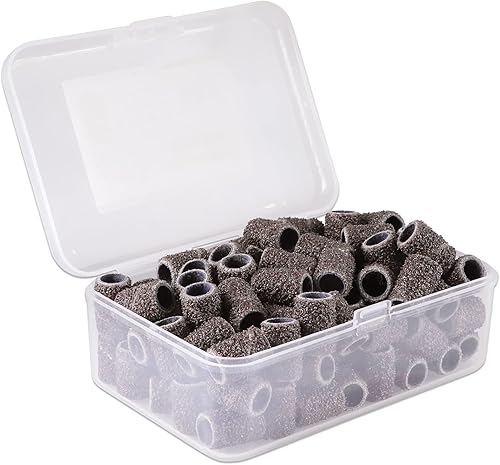 Miniatura 17 de Pana - 100 unidades de bandas para limar las uñas, con mandril color plata u oro