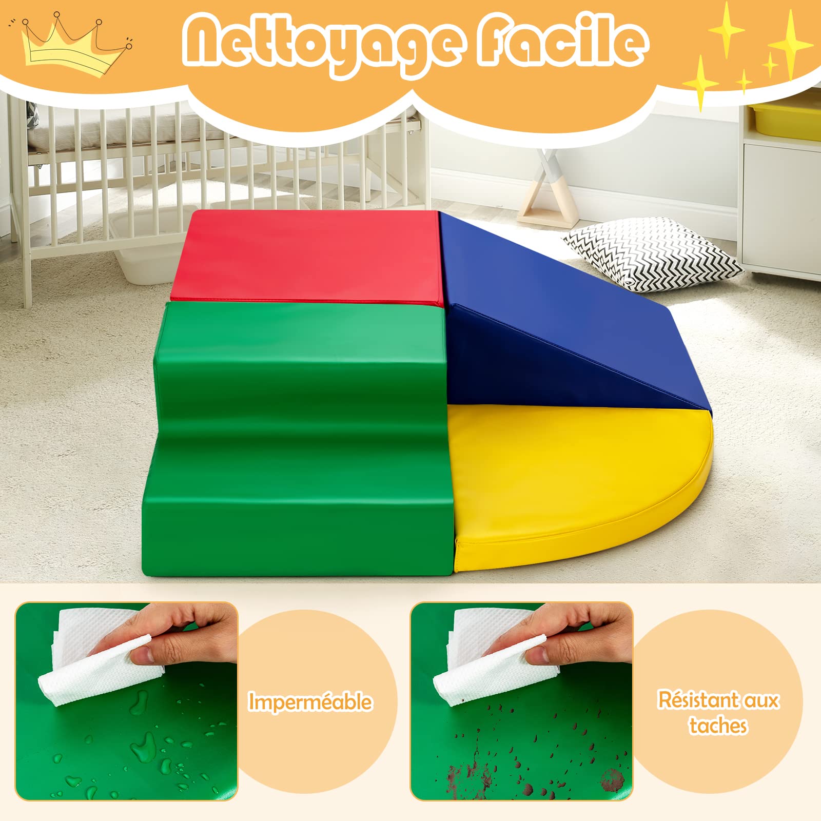 DREAMADE Module de Motricité en Mousse pour Enfant, Blocs de DREAMADE Module de Motricité en Mousse pour Enfant, Blocs de