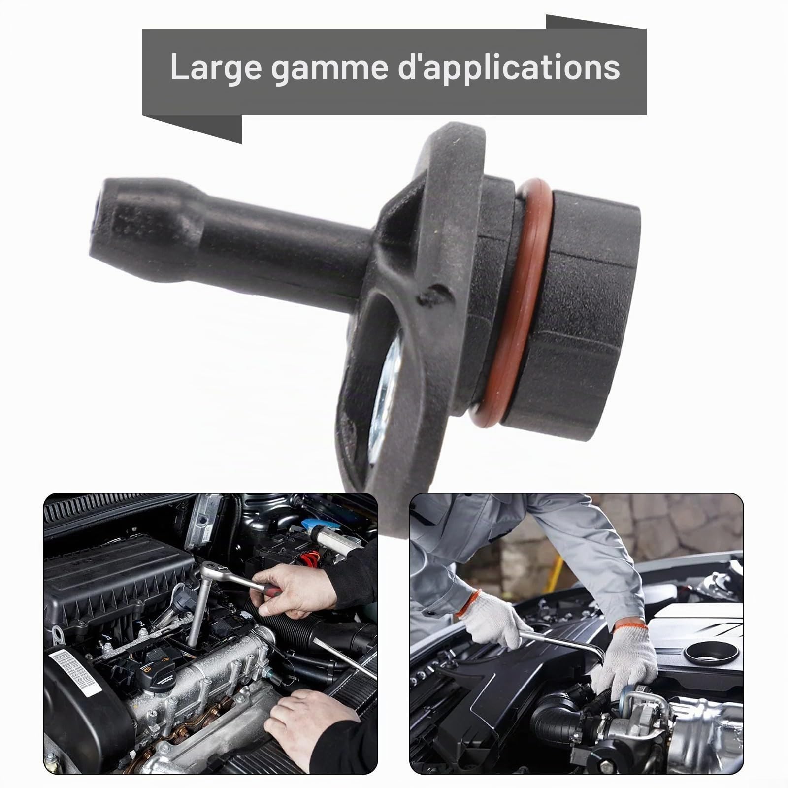 Valve de rechange pour pompe à vide, Kit de réparation de valve de frein, Valve anti-retour de pompe à vide, Kit de réparation de pompe à vide pour 1 0 & 1 5 Ecoboost CM5G2A451GA, 1867424