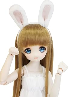 【Petite Marie】 对应1/3 DD MDD (DDH-01~10适用) 人造毛皮 蓬松 兔子耳朵 发箍 白色 9~10英寸 60cm娃娃 40cm娃娃 BJD 人偶服【Petit Marie】[No.0101]