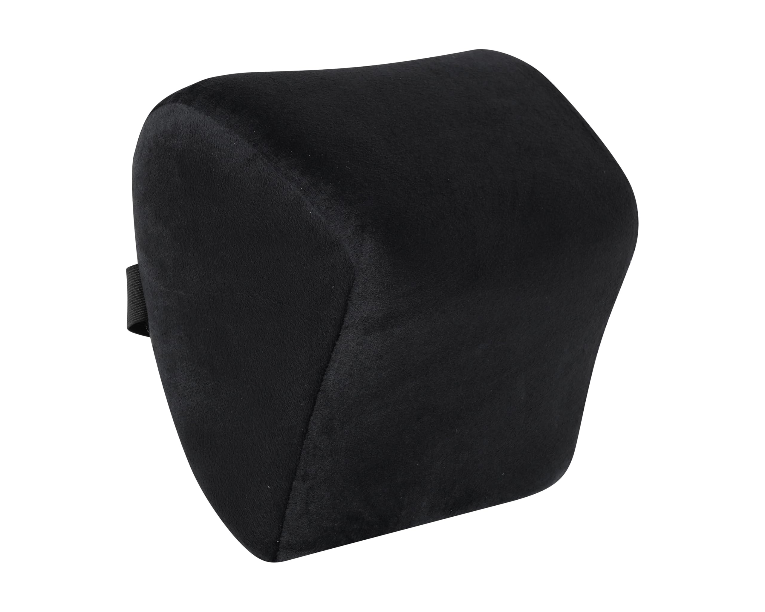 OSHIKU car Memory Foam Neck Pillow - Ultrasoft Car Pillow for Comfortable Car Rides Corvical Pillow - Relieves Neck Pain, Hi-Per Foam Head Rest Pillow with Washable Velvet Cover - Black-picture-15