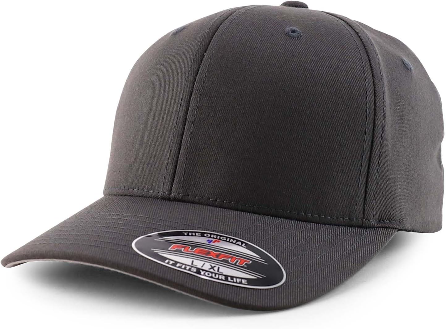 Armycrew 6 Panel Structured Stretch Fitted Baseball Cap from SM to 3XL