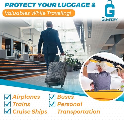 Miniatura 8 de Guardify Fundas de equipaje para maleta aprobadas por la Tsa, protector de equipaje transparente, funda de maleta Funda de equipaje de viaje