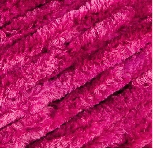 Miniatura 3 de Premier Yarns - Ovillo de terciopelo retro, bola grande, 9.8 onzas, paquete de 2 unidades con marcadores de puntada Bella's Crafts (orquídea)