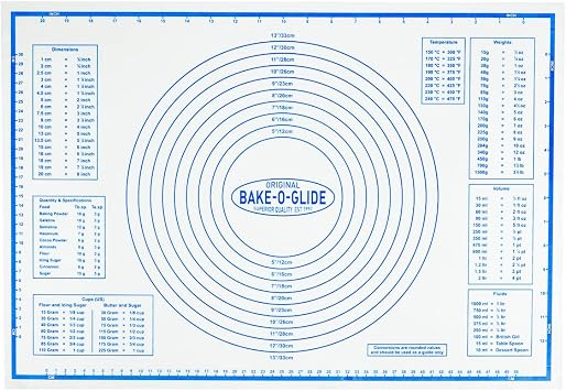 Bake-O-Glide Printed Silicone Pastry Mat - Standard (610mm x 420mm / 24 x 16)