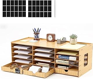 Colingmill Classroom Mailboxes Teacher Student Mailboxes Wooden,15 Slots | Student Mailboxes for School, Literature Paper Organizer, Compartments with Drawers, Sturdy Ease Setup for Home Office School