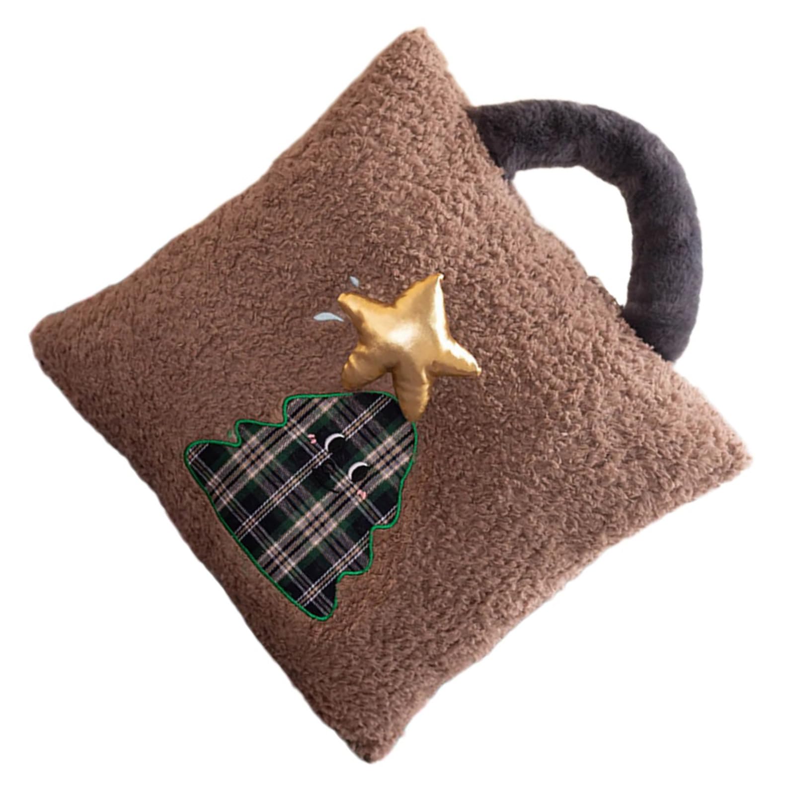 Carotoe Christmas Tree Plushie Through Pillow Christmas Home Party Decoration Cushion Bag Santa Snowman Reindeer Comfortable Home Styling Decorative Pillow Cushion