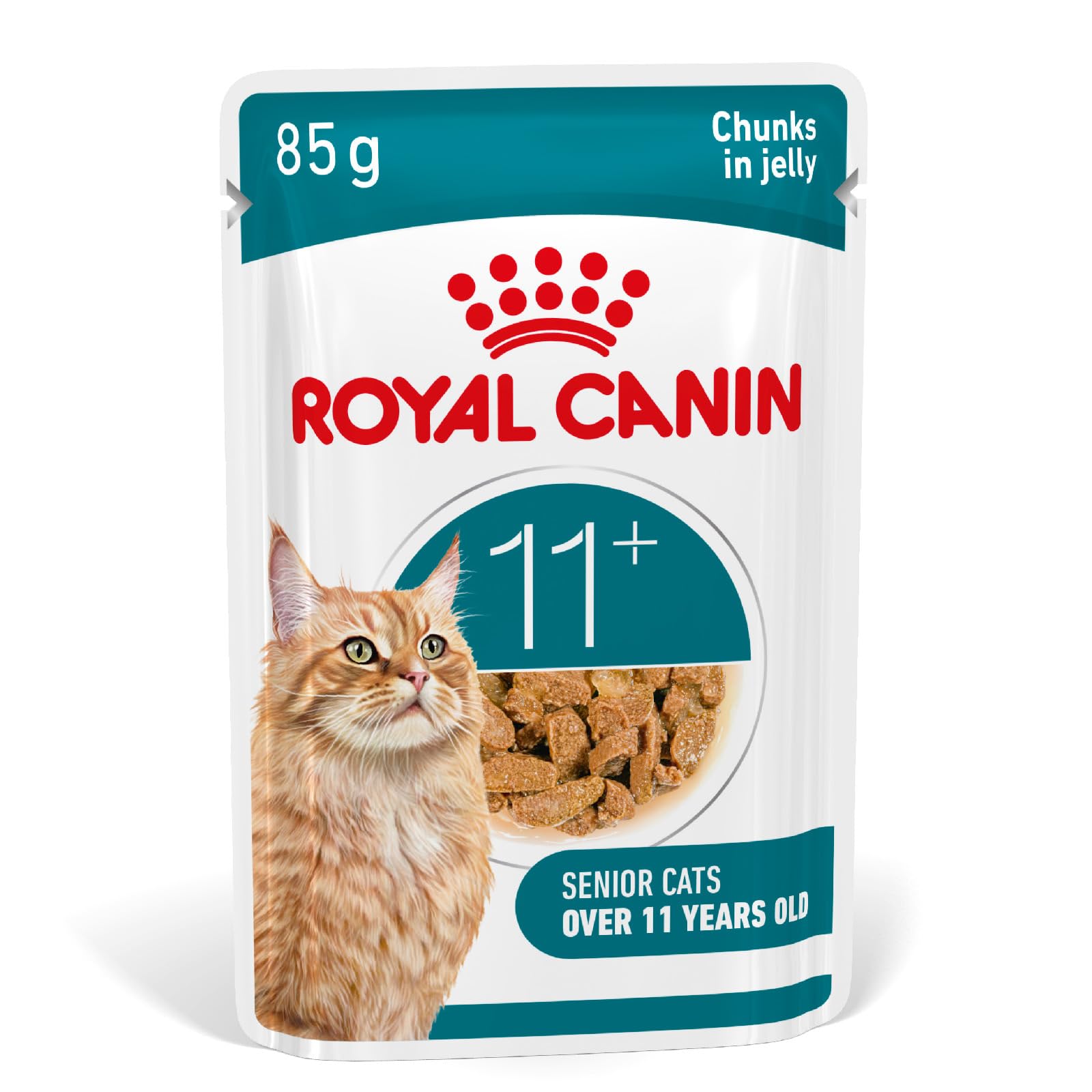 Royal Canin Ageing 11+ Senior Wet Cat Food Chunks In Jelly 48 x 85g