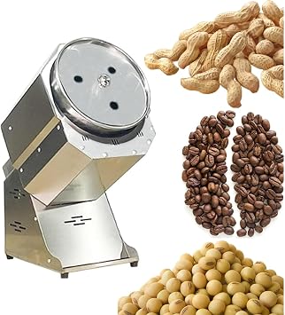 Electric Nut Roasting Machine, 2500W Coffee Bean Roaster with Stainless Steel Heating Tube, Adjustable Temperature 0-300  and 0-60min Timing, 1-4KG/time Output, 360  Even Baking, for Peanut