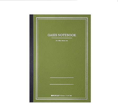 Vista 15 de Itoya ProFolio Oasis - Cuaderno A5 con diseño de aguacate, diario rayado y punteado para el trabajo, diario de arte para artistas y escritores