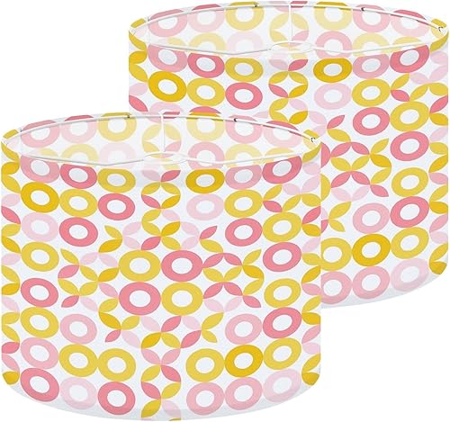 Miniatura 22 de Pink Lamp Shades 70 s Retro Funky 60s 70s Aesthetic Style Mid Century Modern Lampshades Boho 1 Pack Light Shade for Table Lamps Floor Lamps Drum