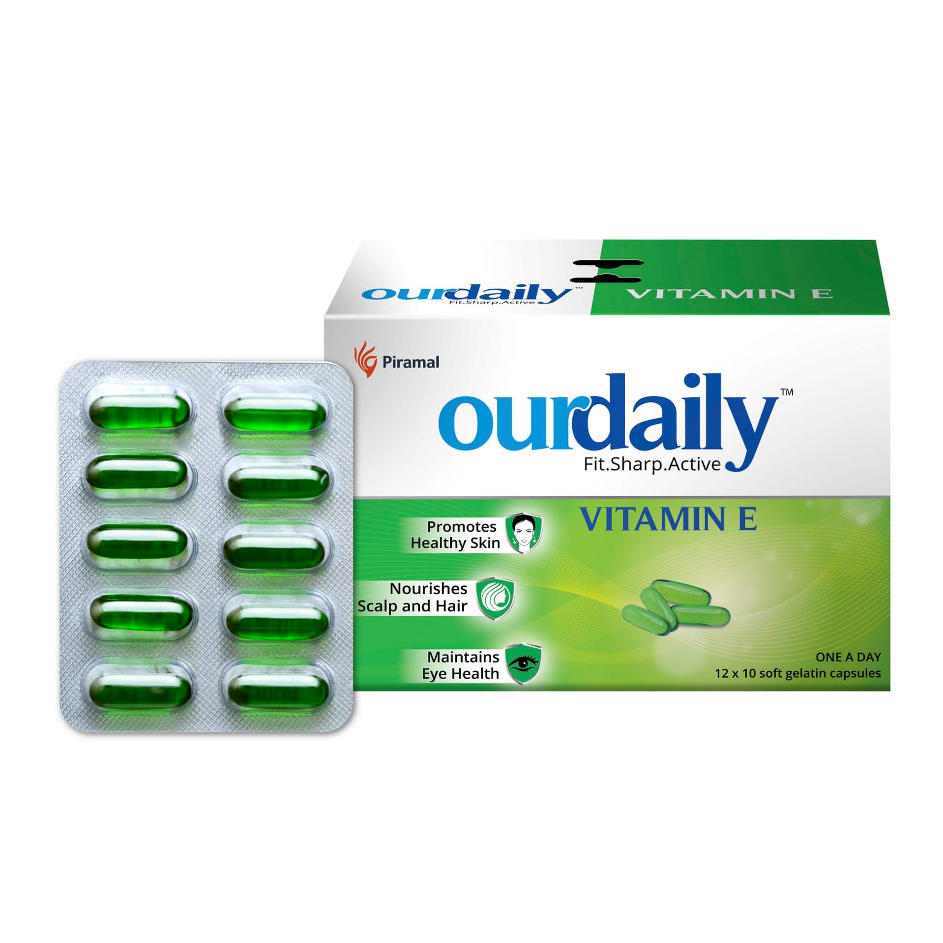 OurDaily Vitamin E Supplements | Promotes Healthy Skin & Nourishes Hair-400 mg