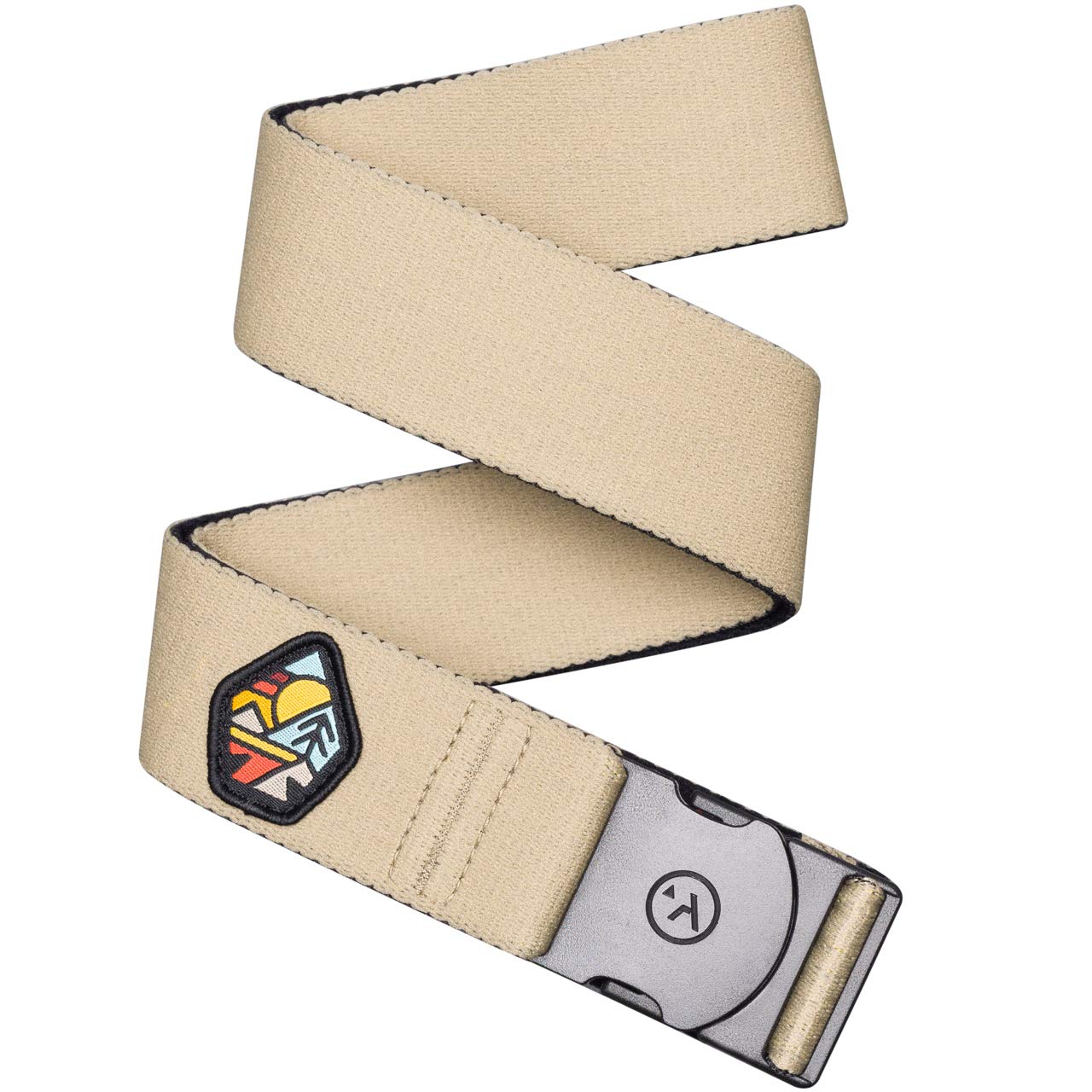 Arcade Belt Mens Adventure Ranger Belts: Heavy Duty Elastic Webbing, Non-Metal Travel Friendly Buckle, Color, One Size